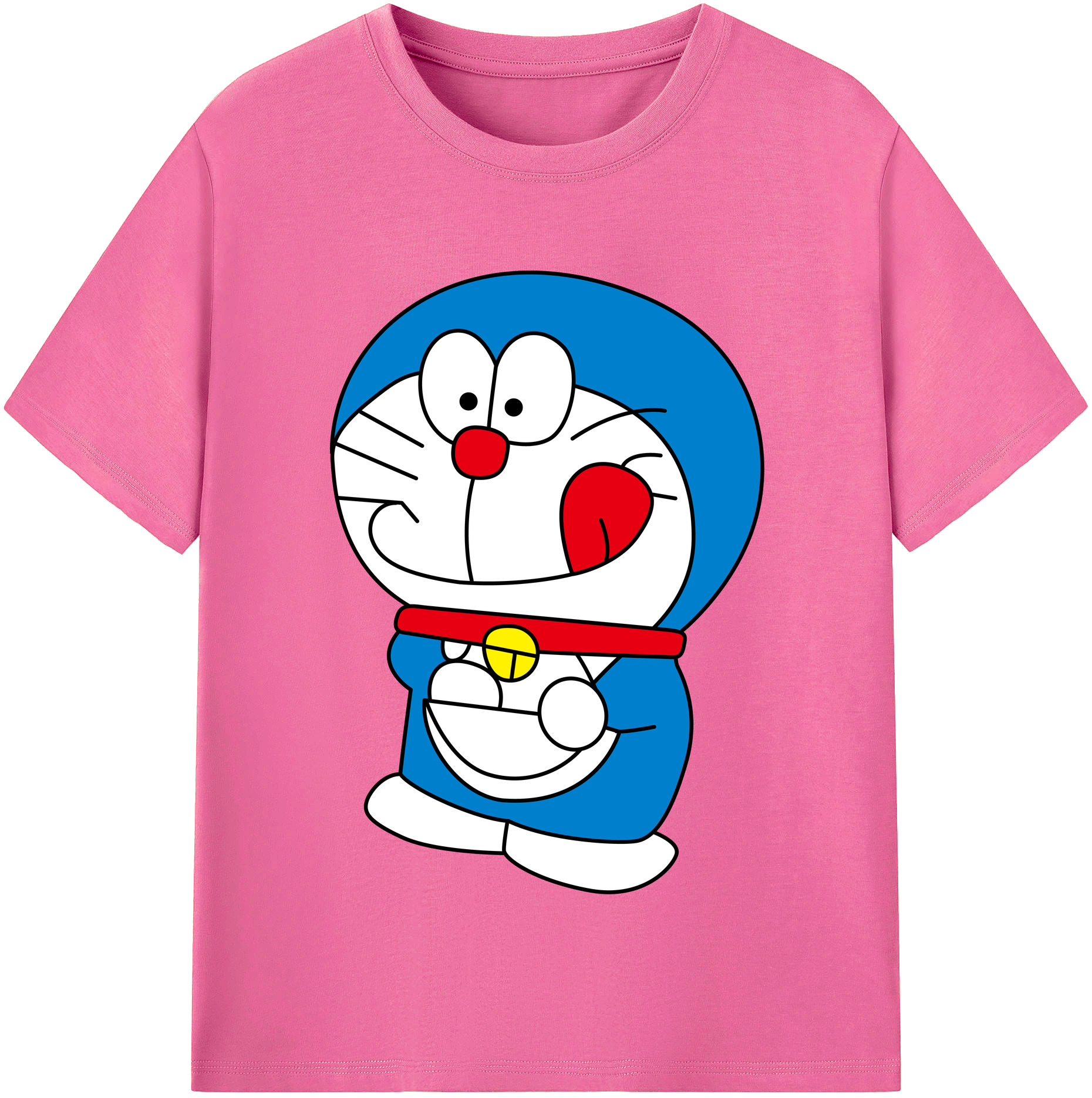 （画像用） ドラえもん Doraemon レディースカジュアルプリントTシャツ（綿100％）